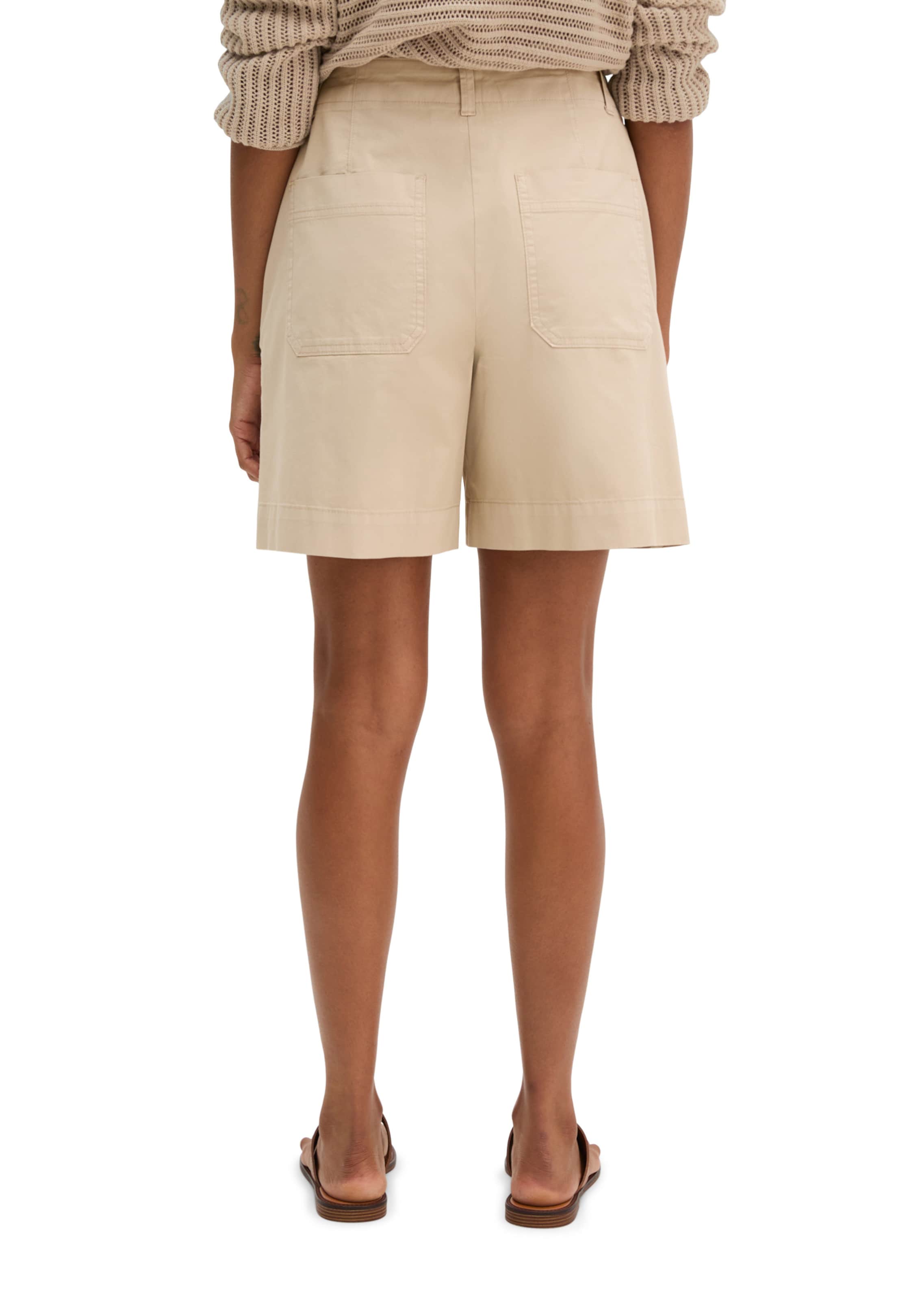 Wide Leg Pantalon chino Marc O'Polo en beige