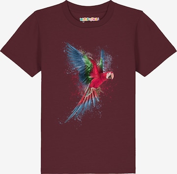 T-Shirt 'Papagei' watabout.kids en rouge : devant
