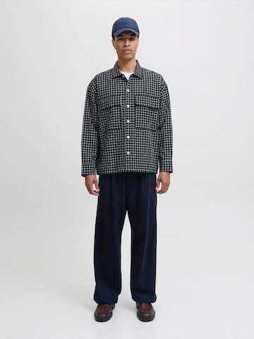 JACK & JONES Comfort fit Button Up Shirt 'JPRBLATRAVIS' in Blue