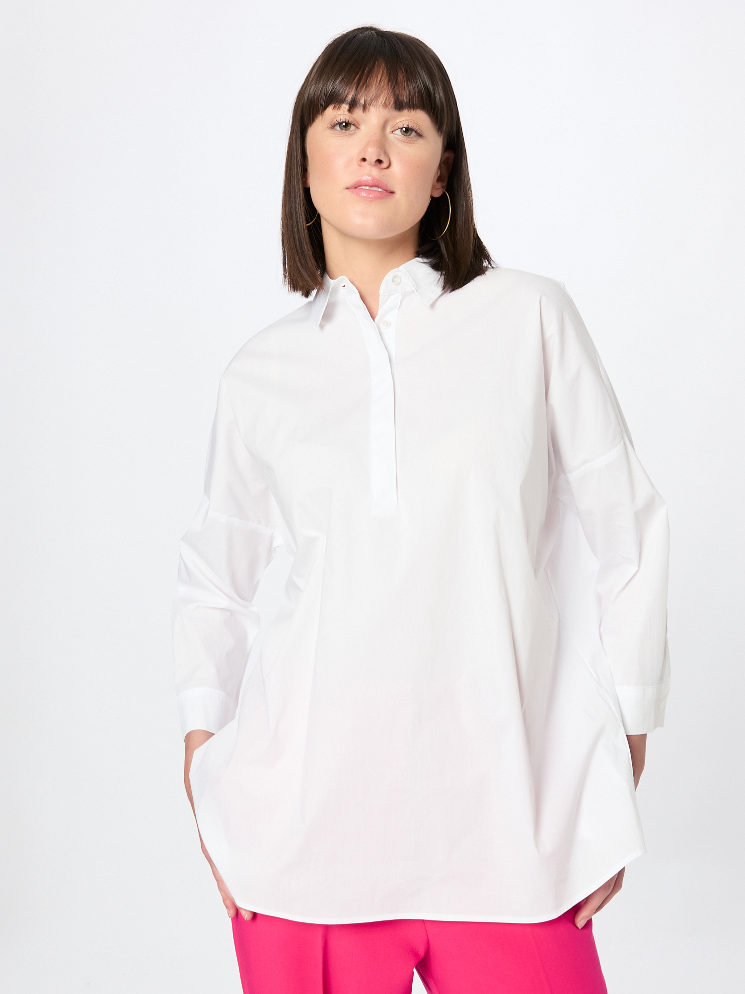 Donna Taglie comode TAIFUN Camicia da donna in Bianco 