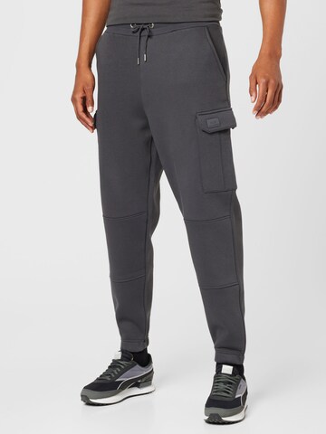 ALPHA INDUSTRIES Tapered Cargo trousers in Grey: front