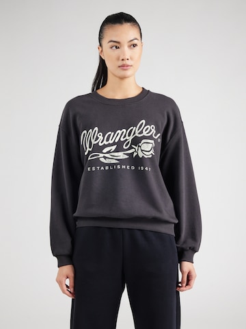 Felpa di WRANGLER in nero: frontale