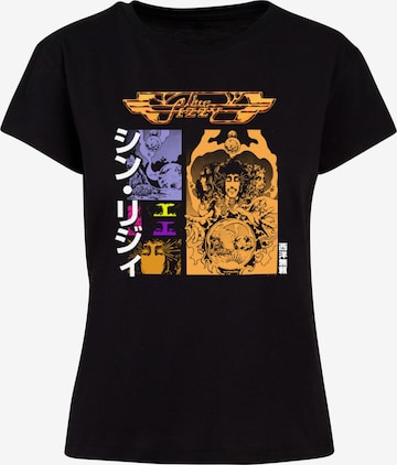 Merchcode Shirt 'Thin Lizzy - Vagabonds Japan' in Zwart: voorkant