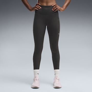 Skinny Pantalon de sport PUMA en noir : devant