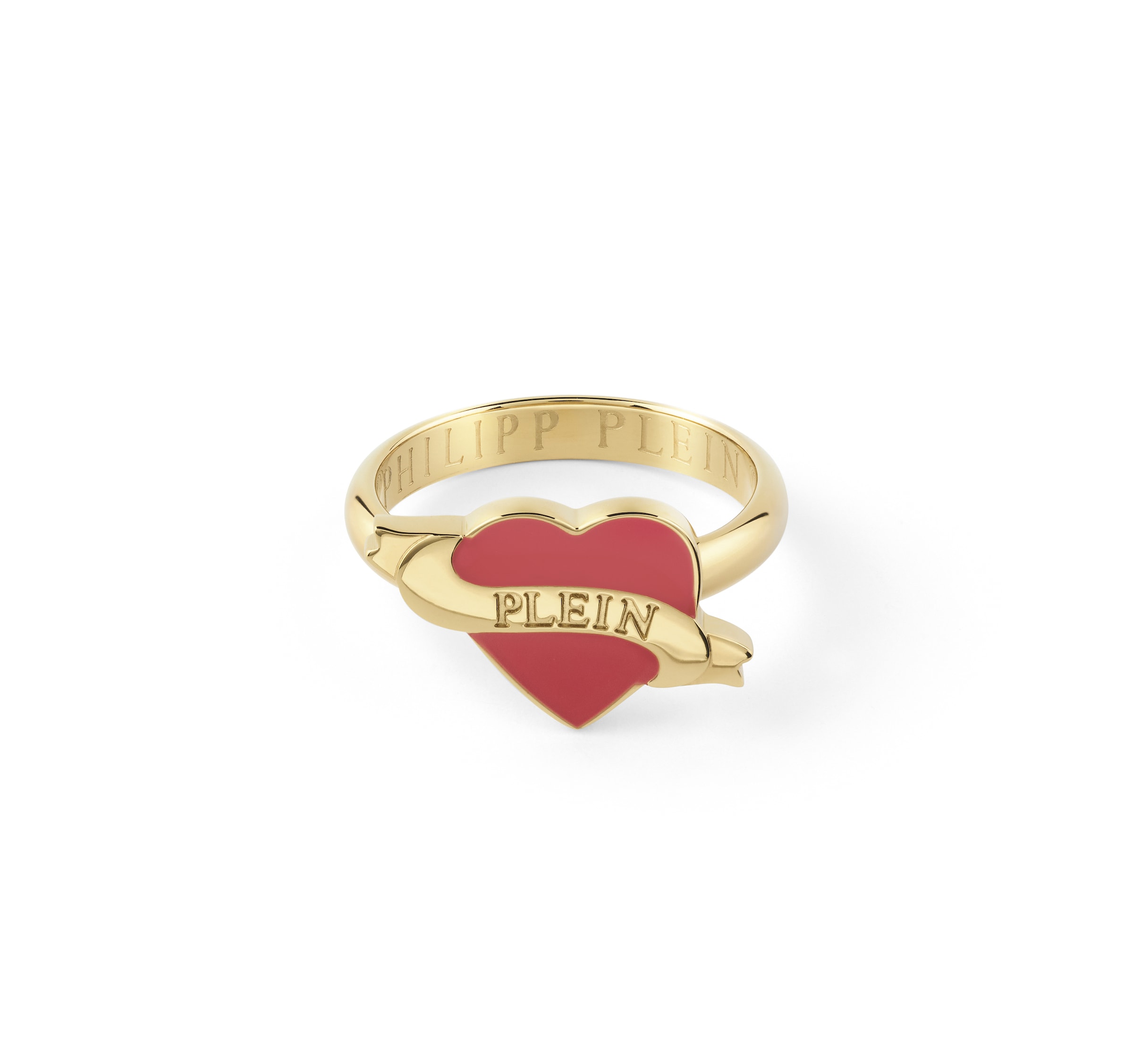 Philipp Plein Jewellery Ring 'Plein Valentine' in Gold
