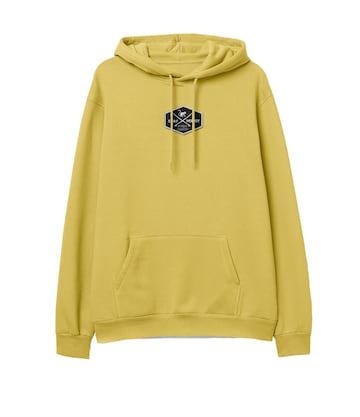 Felpa di Surf Monkey in giallo: frontale