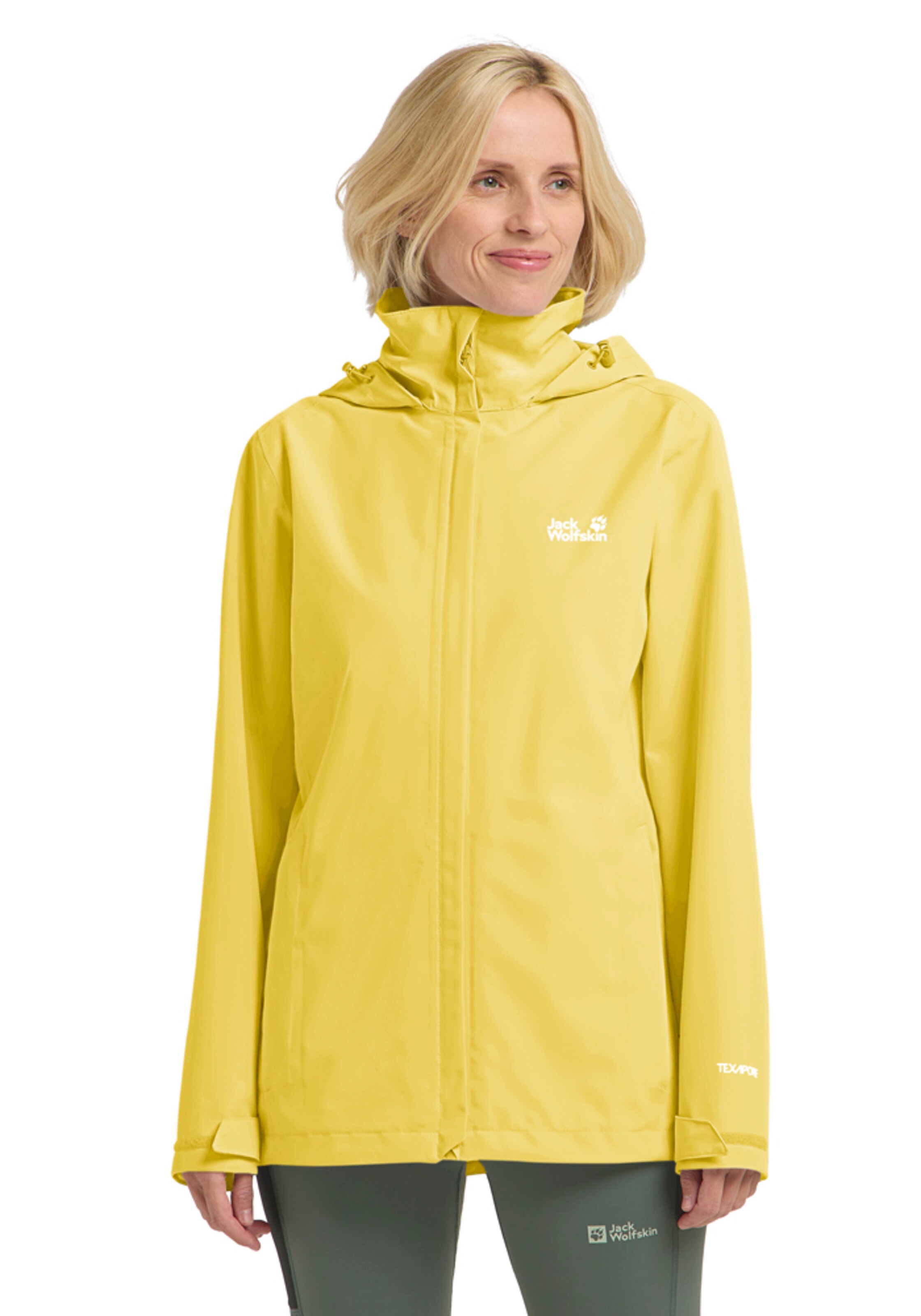 JACK WOLFSKIN Outdoor Jacket in Yellow: front
