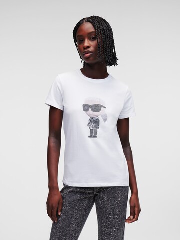 Karl Lagerfeld Shirt in Wit: voorkant