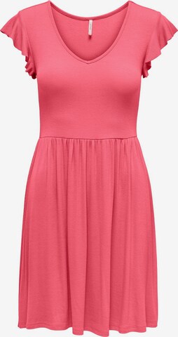 Robe 'BELIA' ONLY en rose : devant