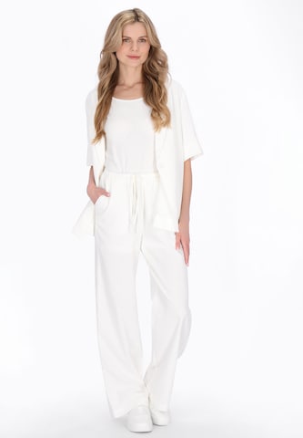 usha WHITE LABEL - Loosefit Pantalón en blanco