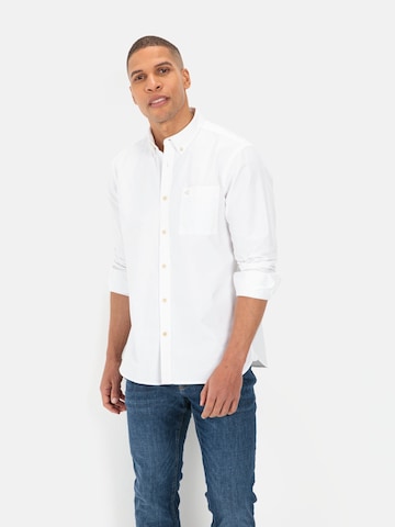 CAMEL ACTIVE Regular fit Button Up Shirt in White: front