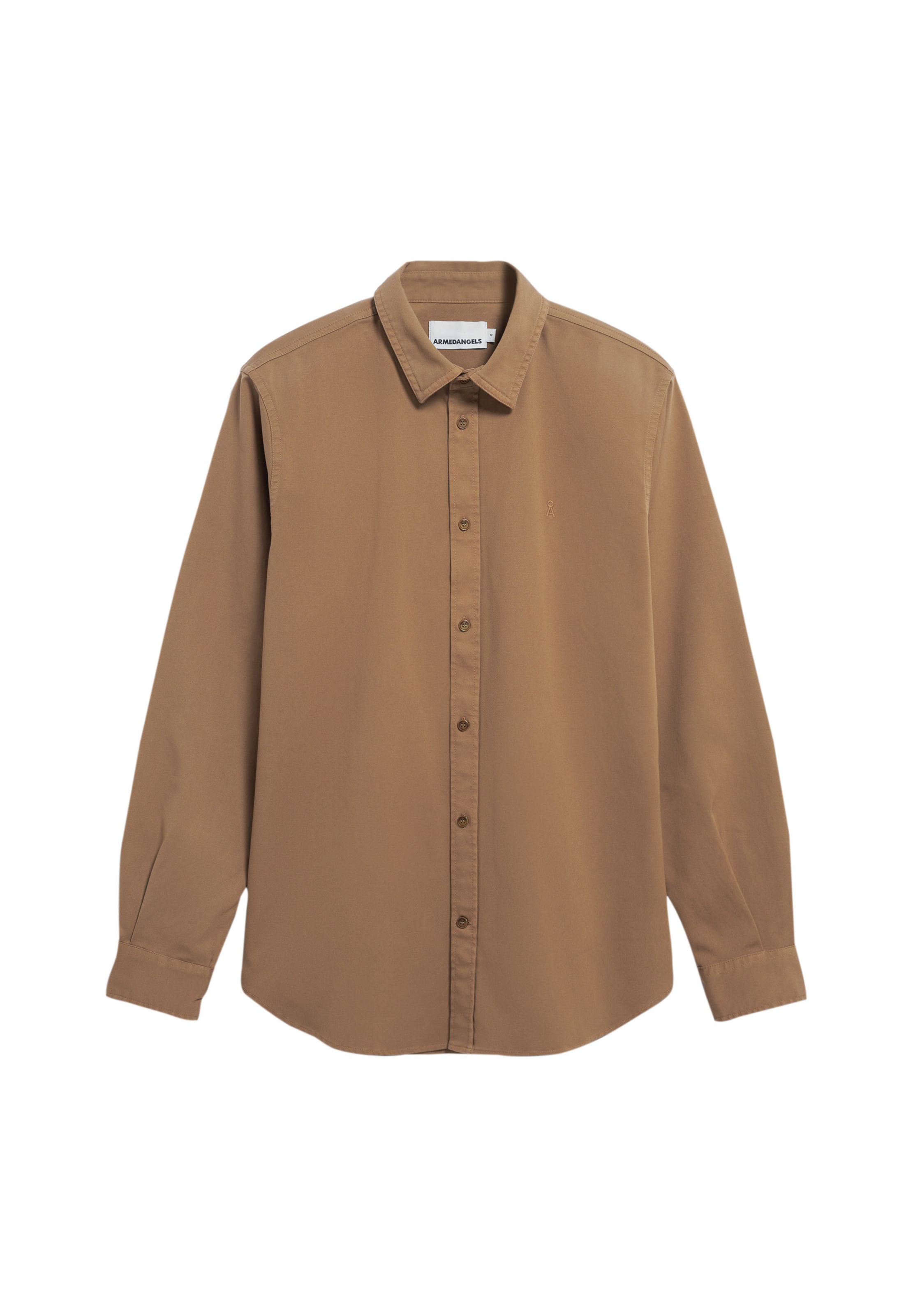 Fit confort Chemise ARMEDANGELS en marron : devant