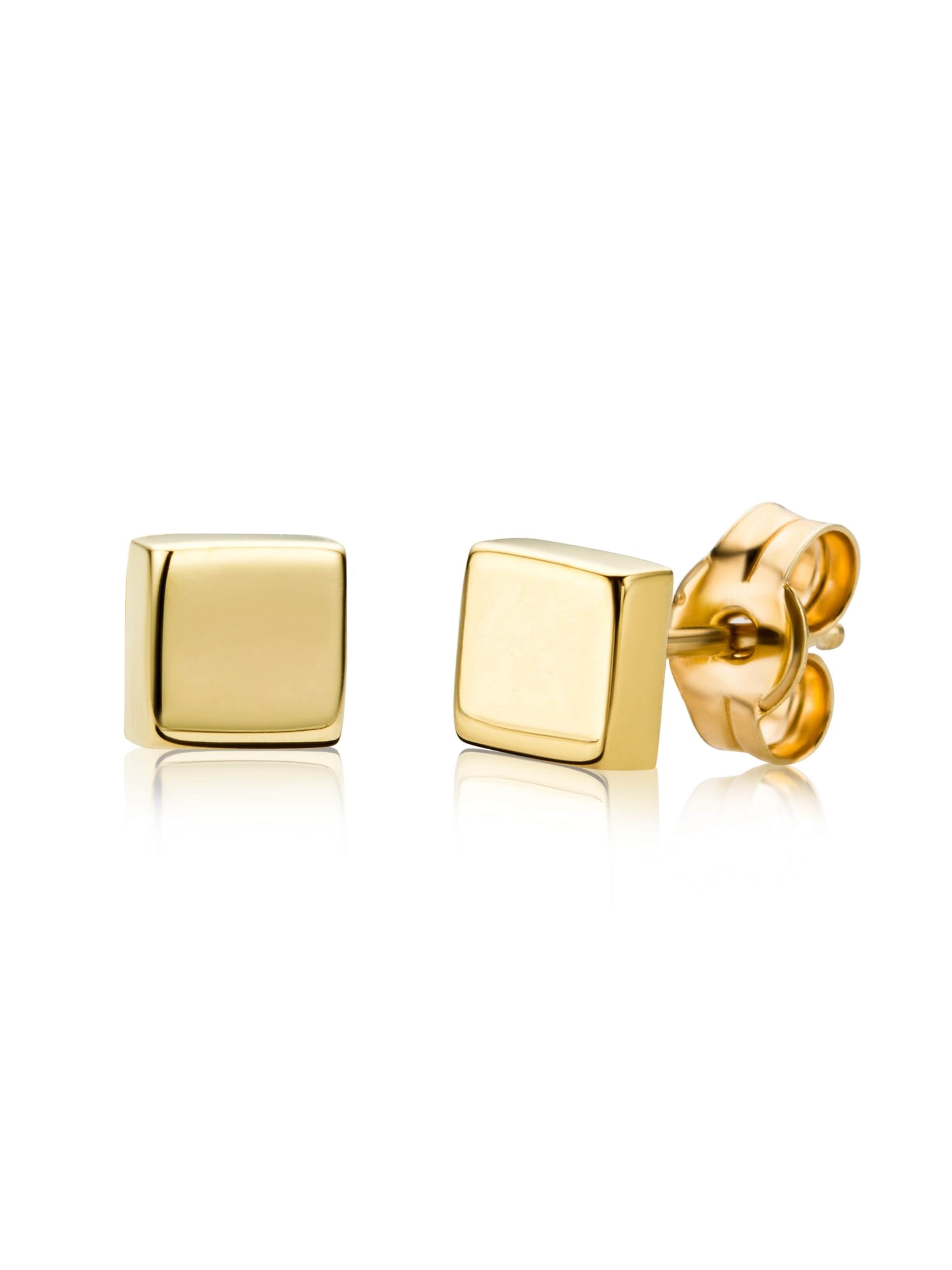 DIAMANT LETERNEL Earrings 'Ohrstecker aus 375 Gelbgold' in Gold: front