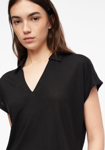 COMMA Poloshirt in Schwarz