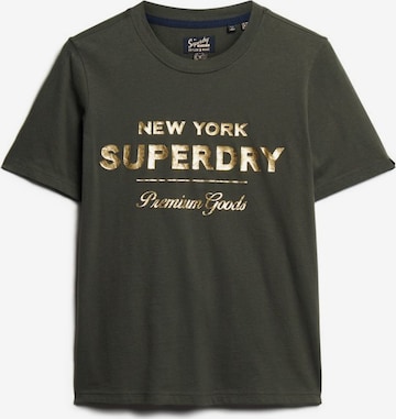 T-shirt Superdry en vert : devant