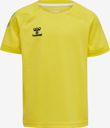 T-Shirt fonctionnel Hummel en jaune : devant