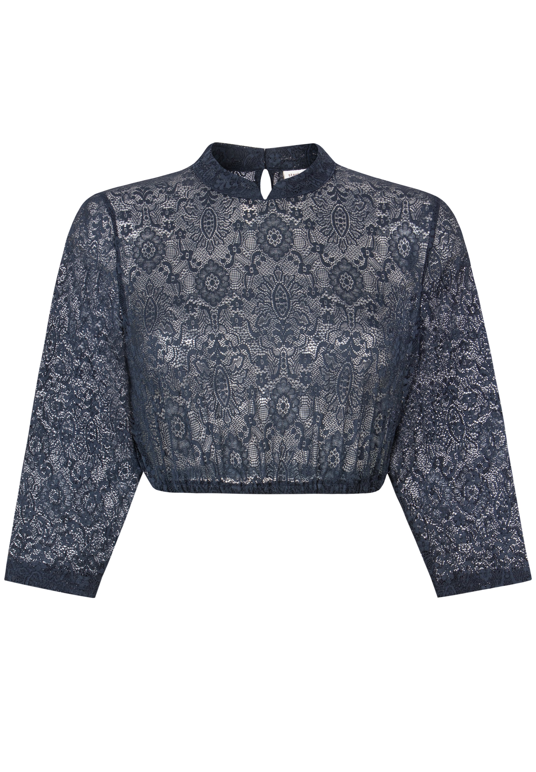 STOCKERPOINT Klederdracht blouse 'Celine' in Blauw: voorkant