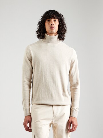 JACK & JONES Sweater 'JJEmil' in Beige: front