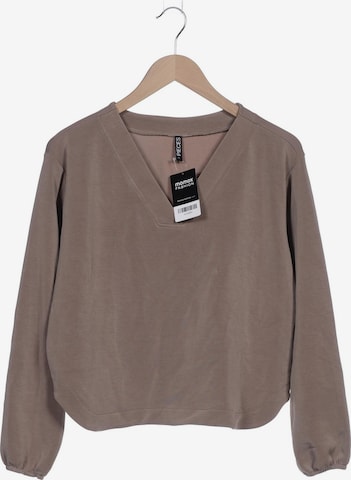 PIECES Sweatshirt & Zip-Up Hoodie in XL in Brown: front