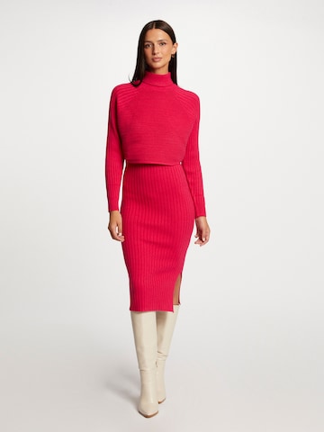 Morgan Knitted dress in Pink: front