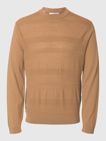Pull-over SELECTED en marron