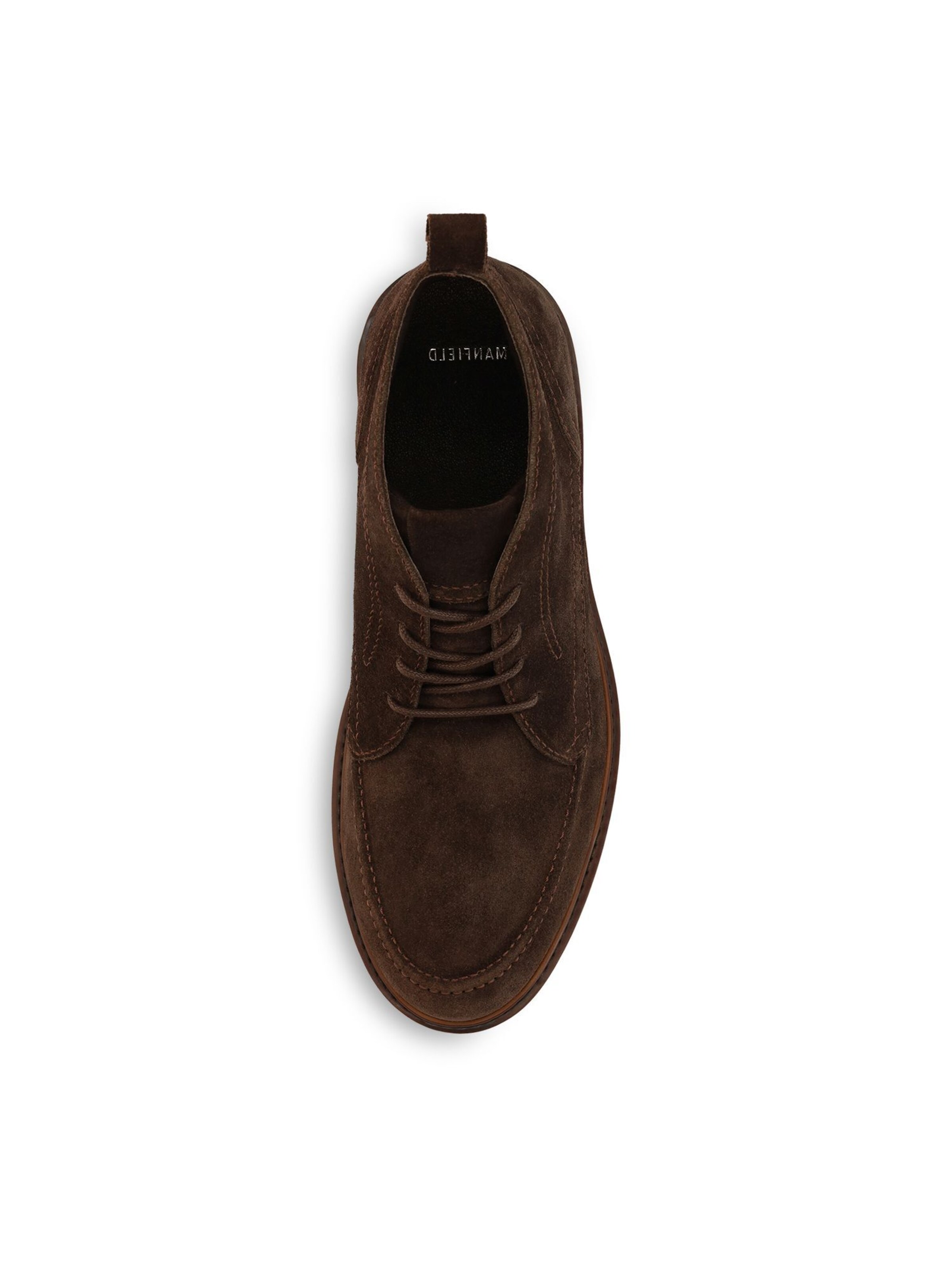 MANFIELD Lace-Up Boots in Brown