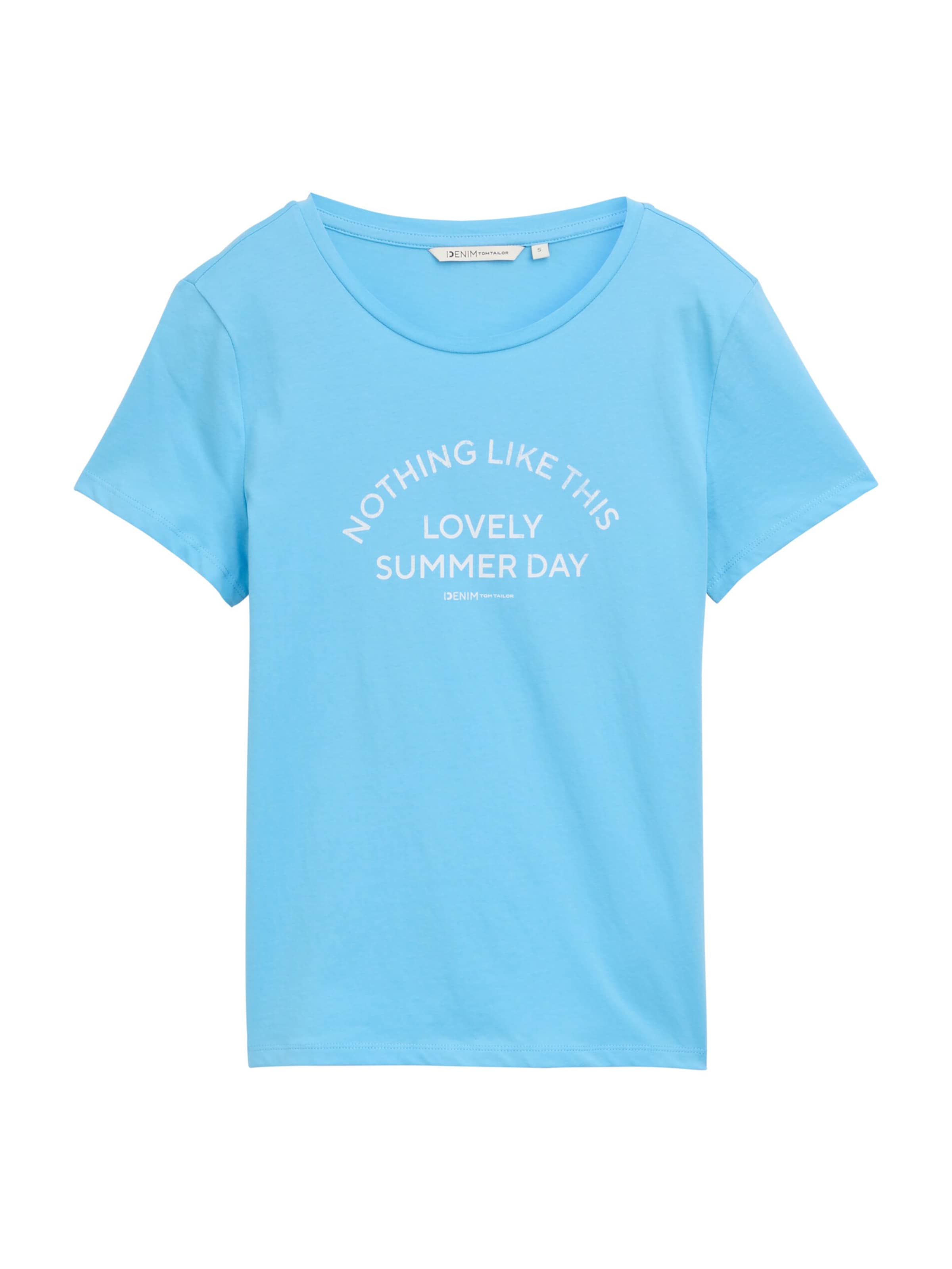 TOM TAILOR DENIM Футболка в Синий: спереди