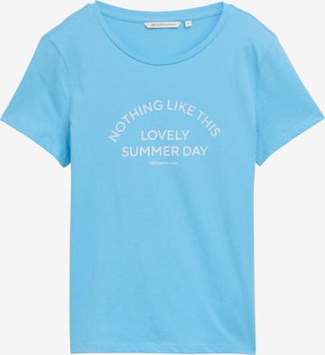 TOM TAILOR DENIM T-Shirt in Blau: Vorderseite