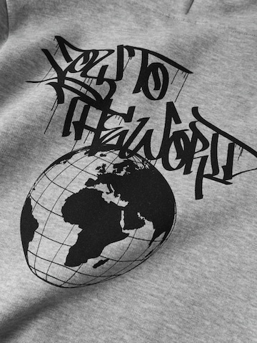 NAME IT Суичъри с качулка 'NKMBEN' в сиво