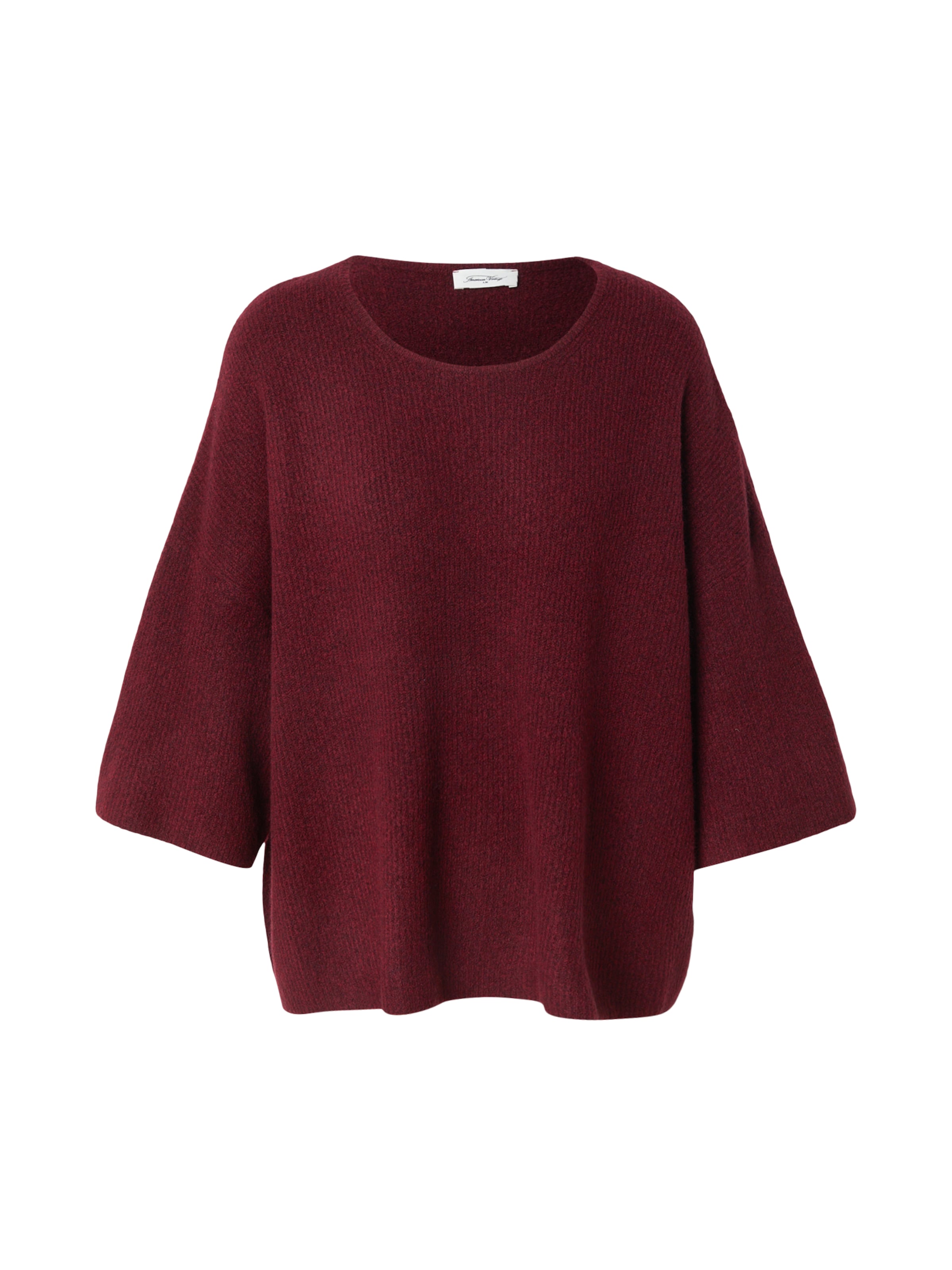 AMERICAN VINTAGE Oversized trui 'Damsville' in XS-S in de kleur Donkerrood, Productweergave
