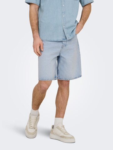 Only & Sons regular Jeans i blå