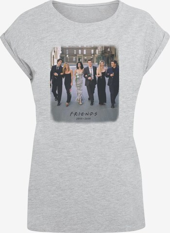 ABSOLUTE CULT T-Shirt 'Friends - Reunion' in Grau: predná strana