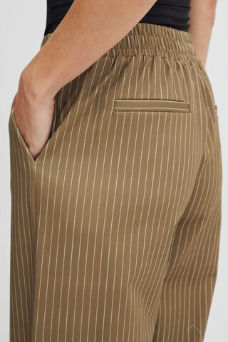 b.young Wide leg Pleat-front trousers 'BYRizetta' in Brown