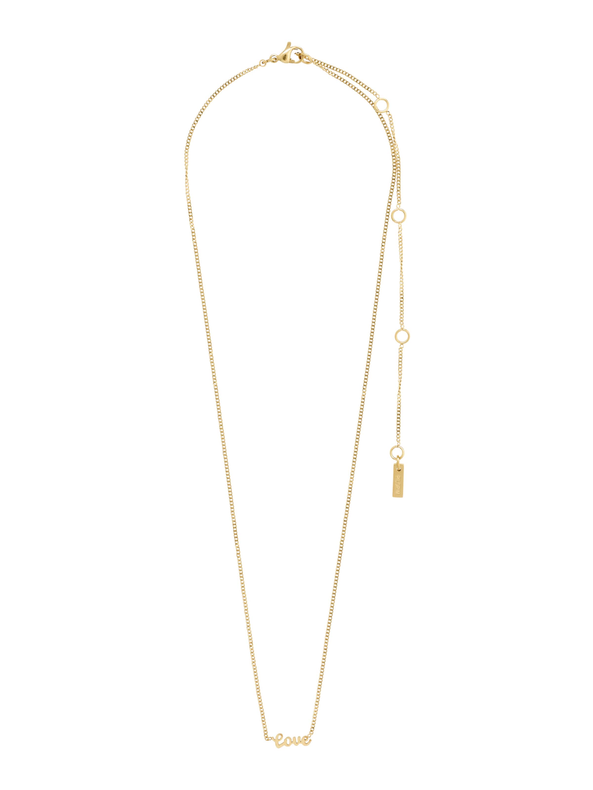 Pilgrim Цепочка 'Love' в Золотой: спереди