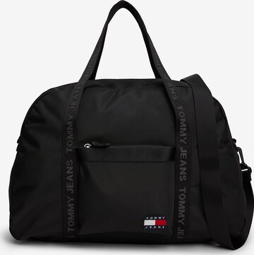 Borsa da viaggio 'Essential' di Tommy Jeans in nero: frontale