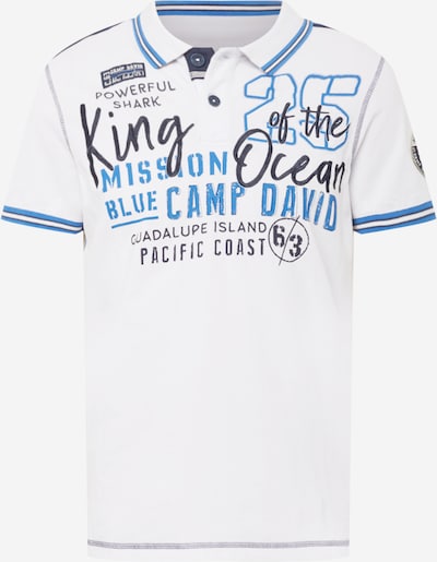 CAMP DAVID T-Shirt en bleu fumé / bleu nuit / bleu ciel / blanc cassé, Vue avec produit