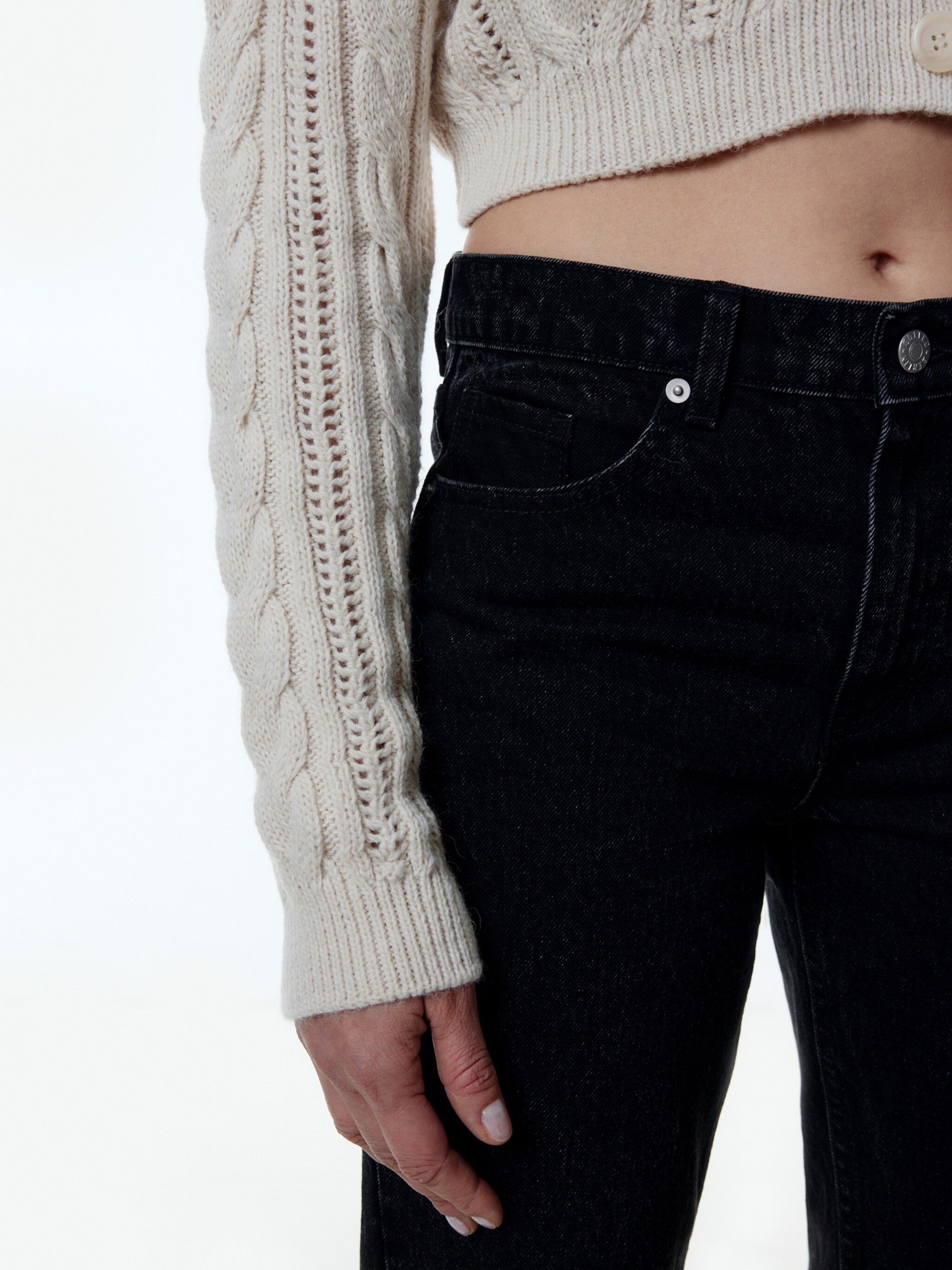 EDITED Producten Gebreid vest 'Urda' Crème