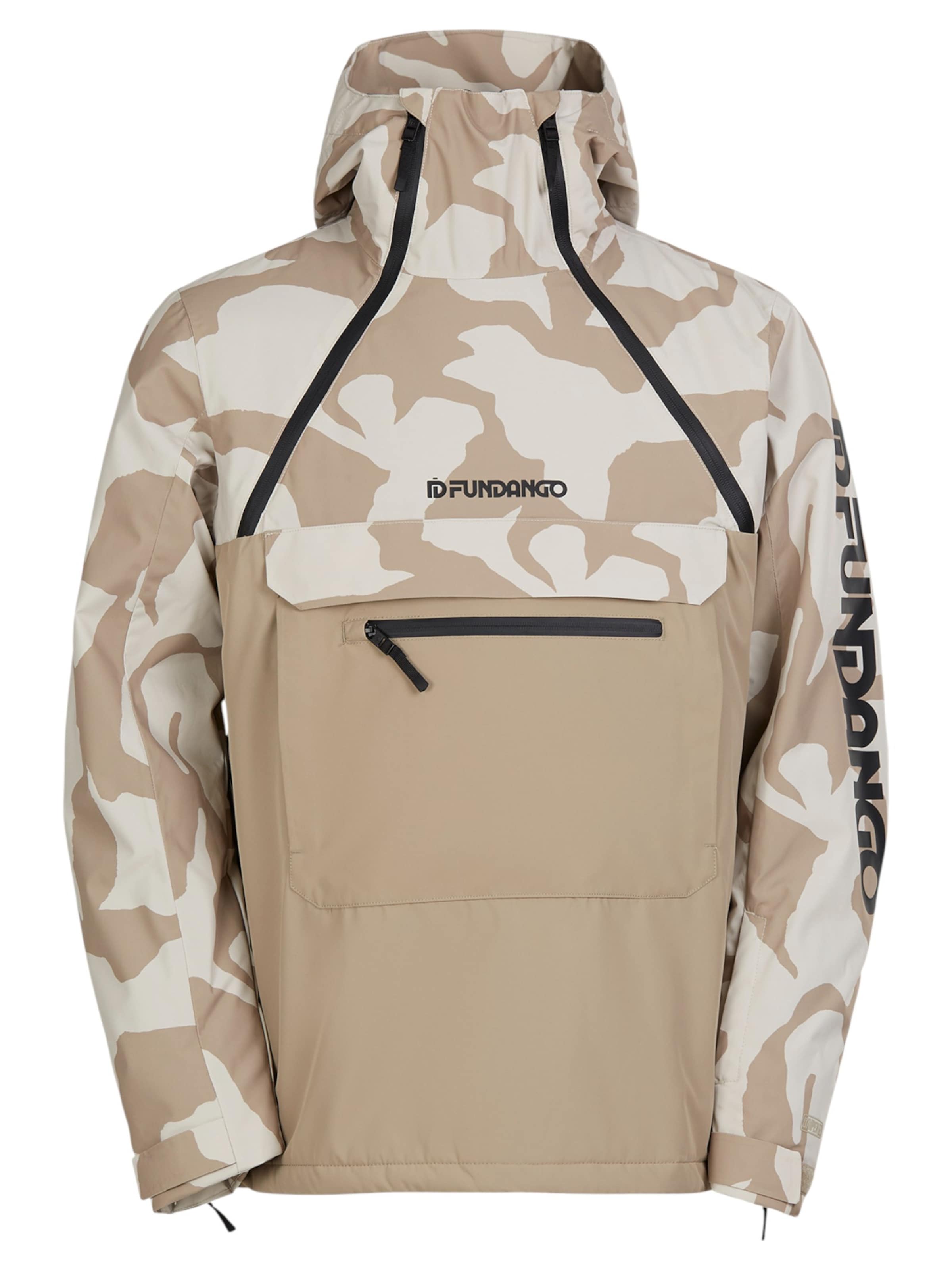 Fundango Udendørsjakke 'Hydra ECO Anorak' i mørkebrun, Produktvisning