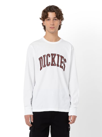 DICKIES Tréning póló 'AITKIN TEE LS' - fehér: elől