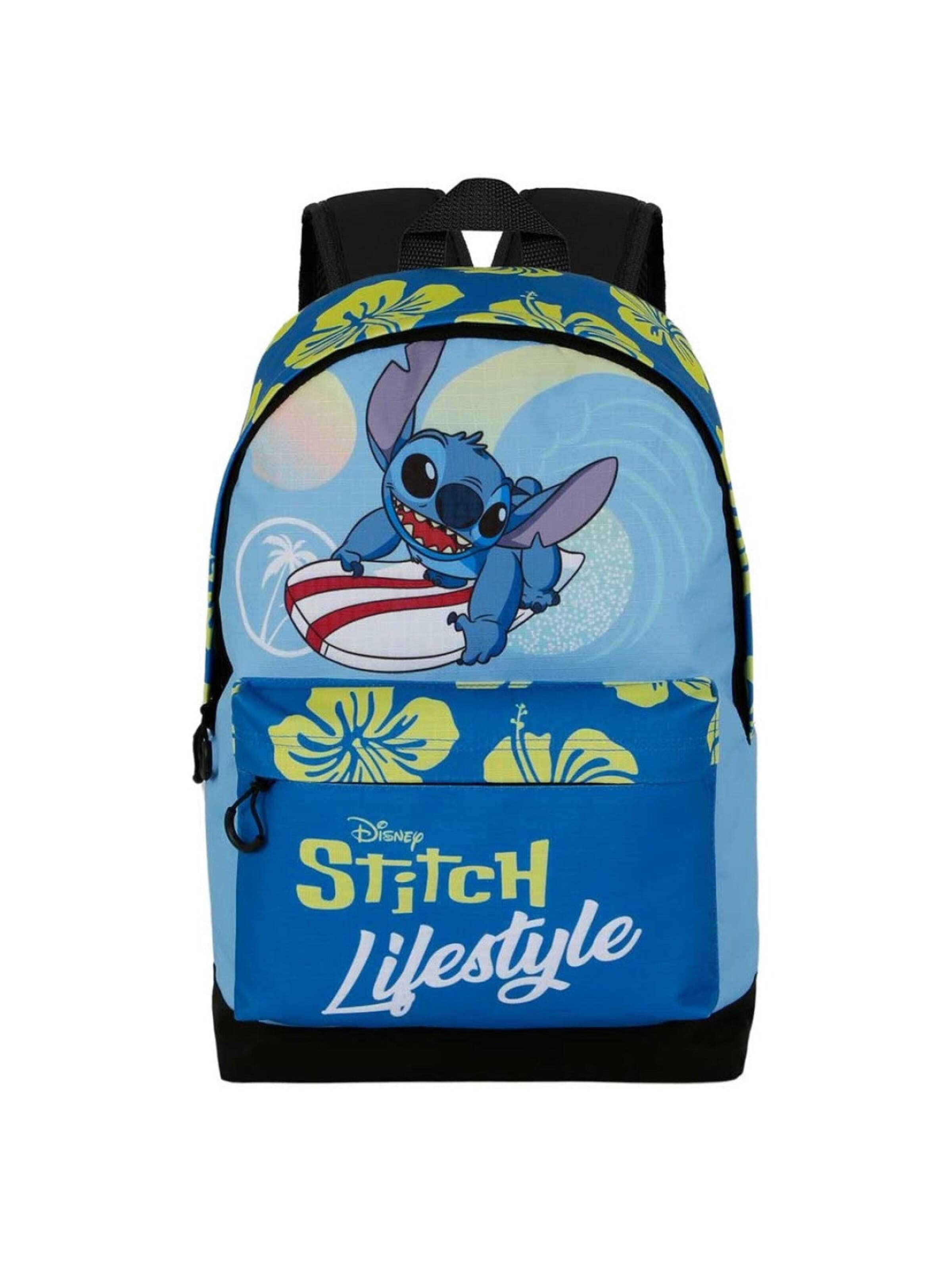 Disney Lilo & Stitch Backpack 'Disney Stitch Rugzak Lifestyle Premium Quality 2 Vakken Laptop / tablet vak Hoogte 44cm' in One size in Blue, Item view
