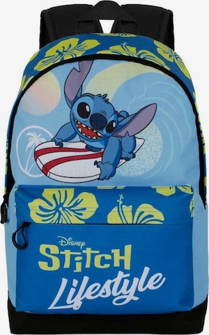 Disney Lilo & Stitch Rugzak 'Disney Stitch Rugzak Lifestyle Premium Quality 2 Vakken Laptop / tablet vak Hoogte 44cm' in Blauw: voorkant