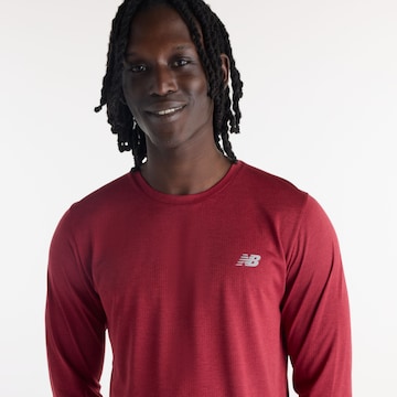 new balance Performance shirt 'Athletics Long Sleeve' in Red