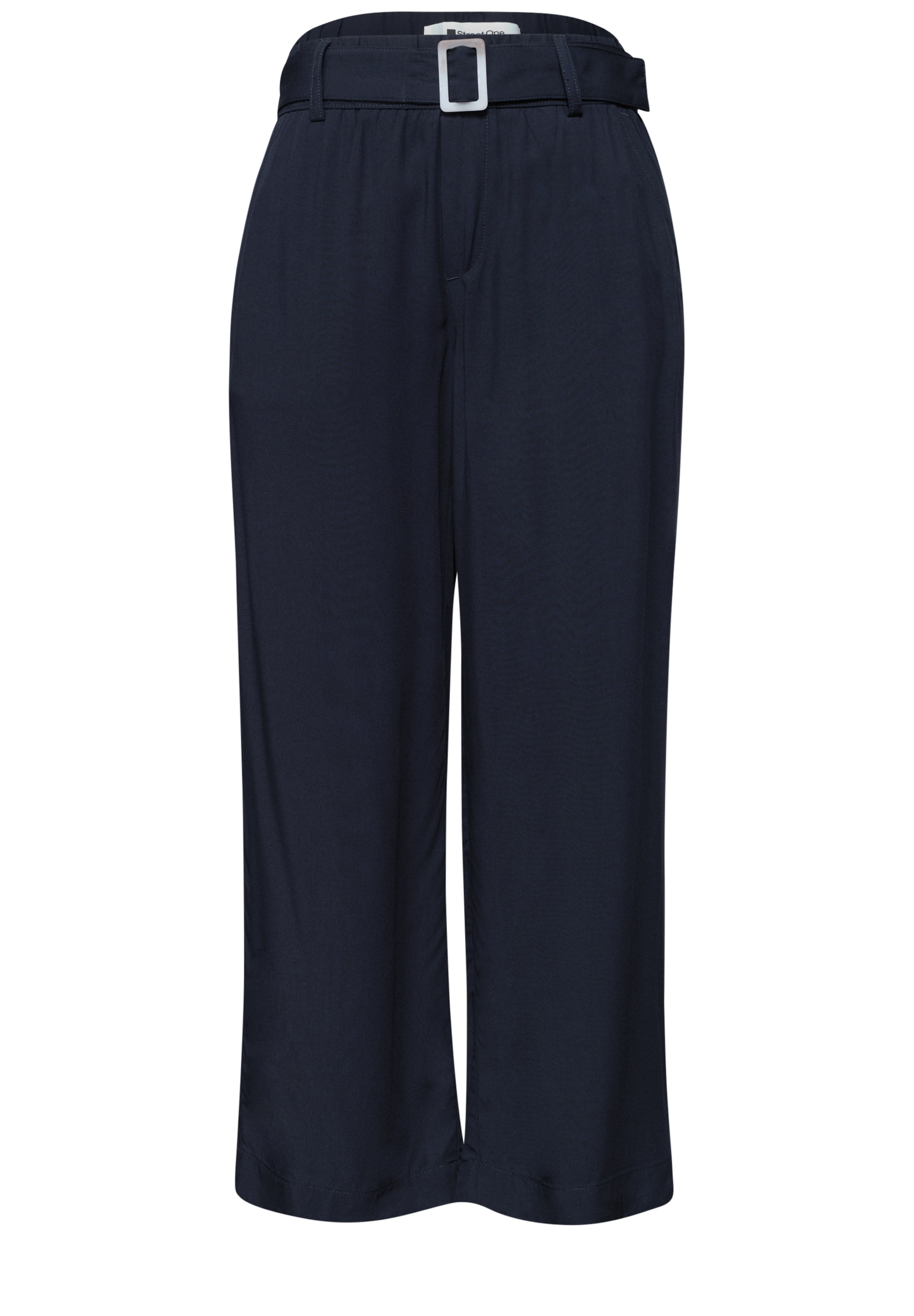 STREET ONE Wide Leg Hose in Blau: Vorderseite