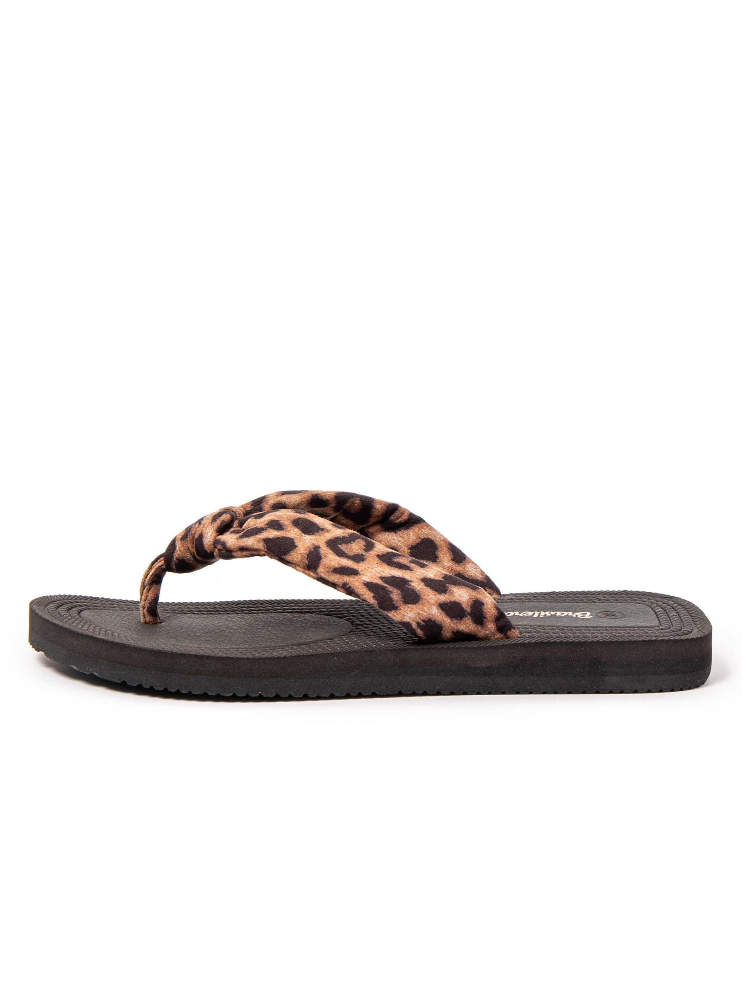 Brasileras Teenslipper 'Savanna' in Zwart: voorkant