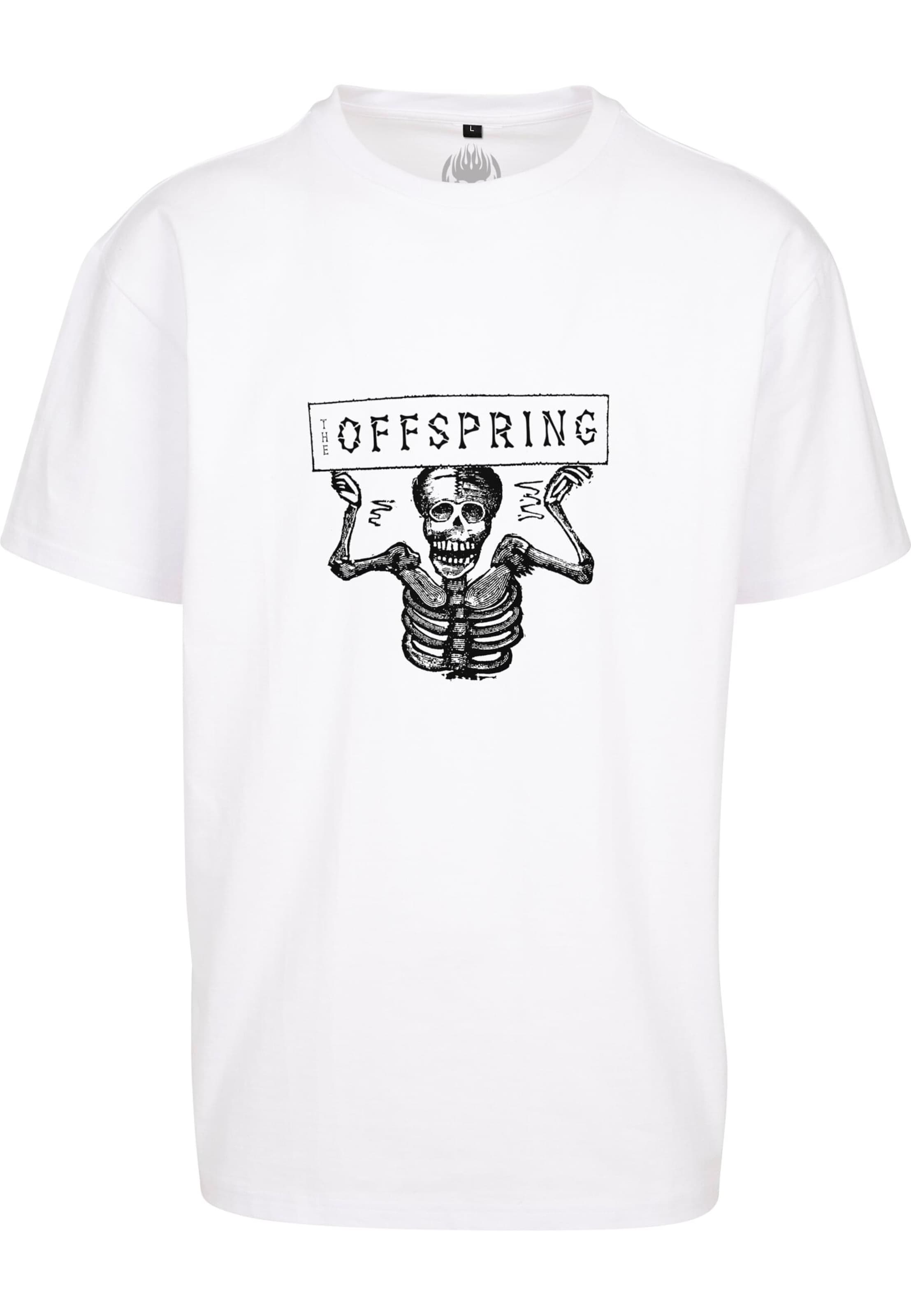 Merchcode T-shirt 'Offspring Canadian Tour' i vit: framsida
