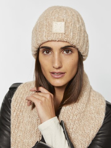 CODELLO Beanie in Beige: front