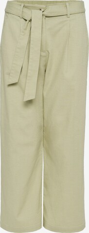 OPUS Wide leg Pleat-front trousers 'Mareika' in Green: front