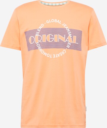 T-Shirt BLEND en orange : devant