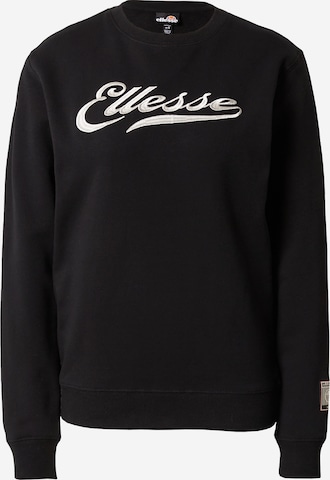 ELLESSE Sweatshirt 'Teno' in Zwart: voorkant