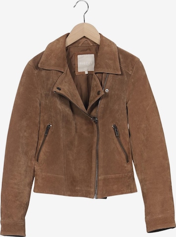 PIECES Jacke M in Braun: Vorderseite